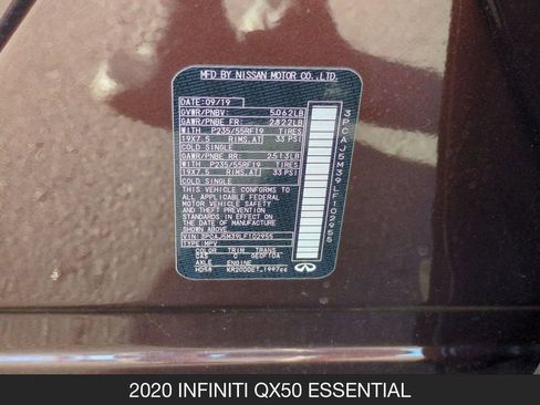 Used 2020 INFINITI QX50 Essential w/ Convenience Package AWD/4WD image 27