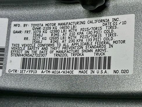 Used 2010 Toyota Tacoma 2WD Regular Cab image 21