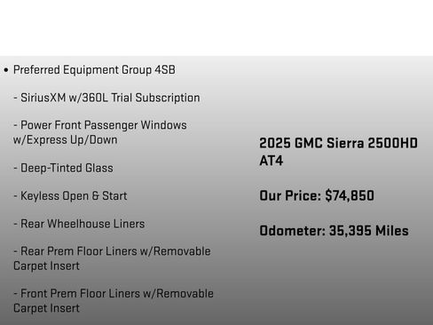 Used 2025 GMC Sierra 2500 AT4 AWD/4WD image 6
