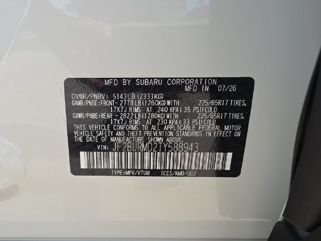 New 2026 Subaru Outback Wilderness AWD/4WD image 29
