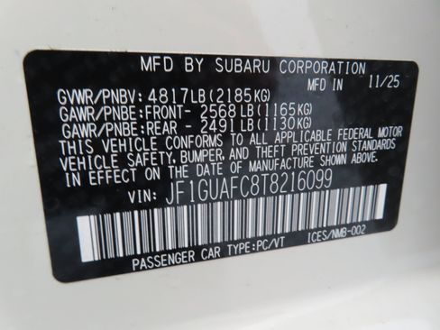 New 2026 Subaru Impreza 2.0i Sport image 29