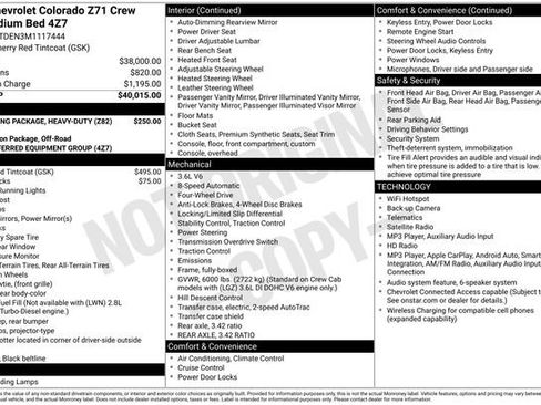 Certified 2021 Chevrolet Colorado Z71 AWD/4WD image 5