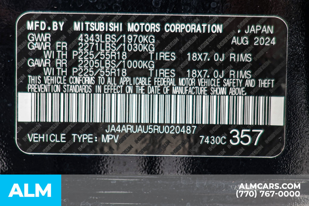 Used 2024 Mitsubishi Outlander Sport ES AWD/4WD image 54