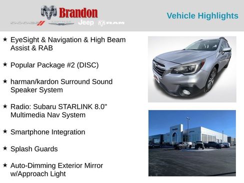 Used 2018 Subaru Outback 3.6R Limited image 2