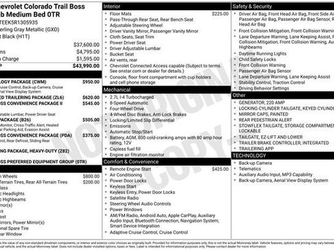 Certified 2024 Chevrolet Colorado Trail Boss w/ Technology Package AWD/4WD image 7