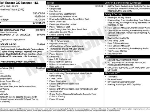 Used 2022 Buick Encore GX Essence w/ Experience Buick Package AWD/4WD image 2