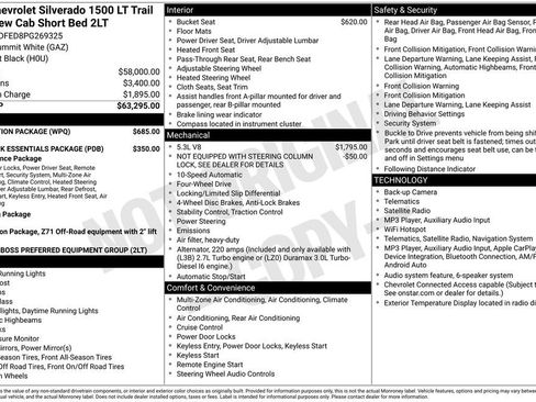 Used 2023 Chevrolet Silverado 1500 LT Trail Boss w/ Protection Package AWD/4WD image 5