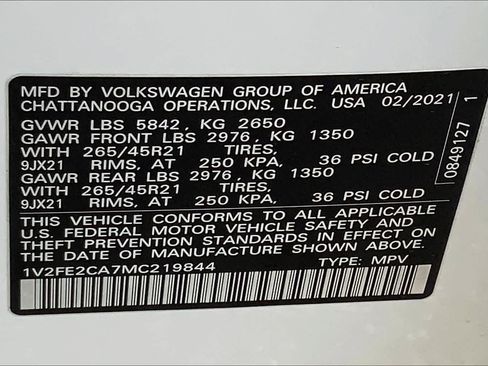 Used 2021 Volkswagen Atlas Cross Sport SEL Premium R-Line w/ Cross Sport MDO Package AWD/4WD image 73