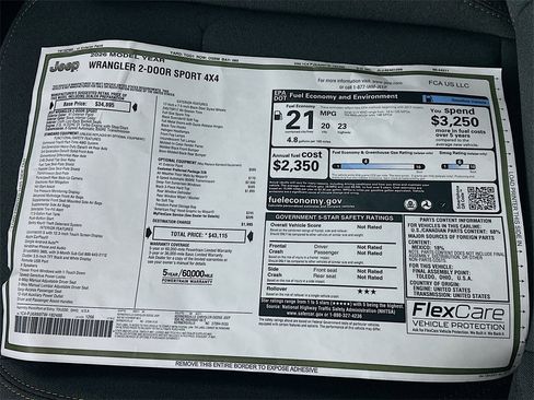New 2026 Jeep Wrangler Sport image 20
