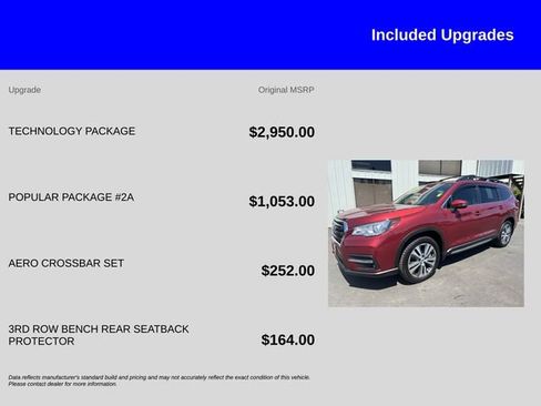 Used 2022 Subaru Ascent Limited w/ Technology Package AWD/4WD image 12
