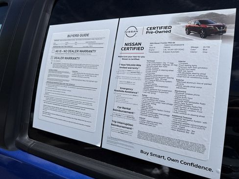 Certified 2024 Nissan Frontier PRO-4X w/ Off-Road Protection Package AWD/4WD image 13