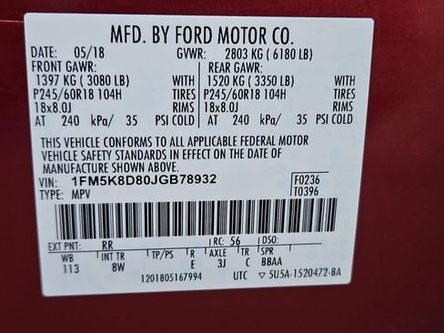 Used 2018 Ford Explorer XLT AWD/4WD image 35