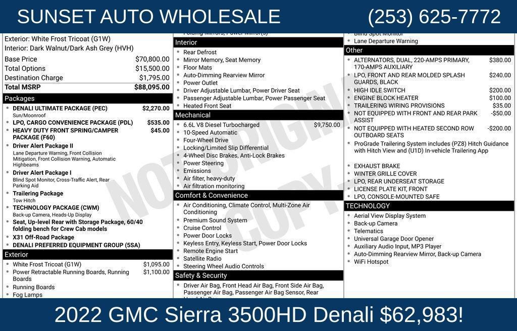 Used 2022 GMC Sierra 3500 Denali w/ Denali Ultimate Package AWD/4WD image 46