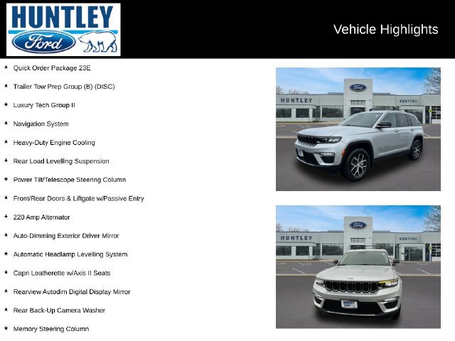 Used 2023 Jeep Grand Cherokee Limited w/ Luxury Tech Group II AWD/4WD image 2