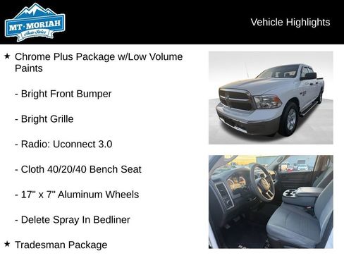 Used 2019 RAM 1500 Tradesman w/ Chrome Plus Package image 8