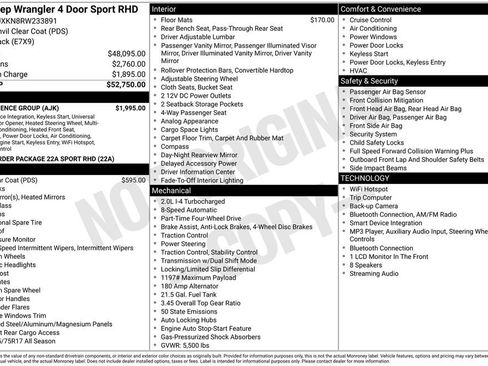 Used 2024 Jeep Wrangler Unlimited Sport w/ Convenience Group AWD/4WD image 6