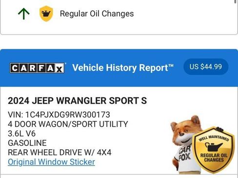 Used 2024 Jeep Wrangler Sport S image 6