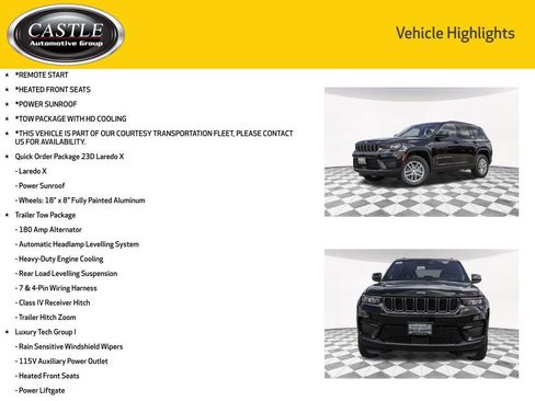 New 2025 Jeep Grand Cherokee Laredo X w/ Luxury Tech Group I image 3