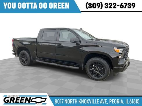 New 2026 Chevrolet Silverado 1500 Custom w/ Turbomax Blackout Package AWD/4WD image 1