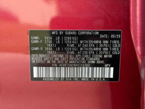 Certified 2024 Subaru Outback Limited XT AWD/4WD image 33