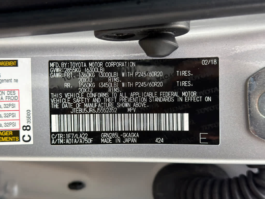 Used 2018 Toyota 4Runner Limited AWD/4WD image 38