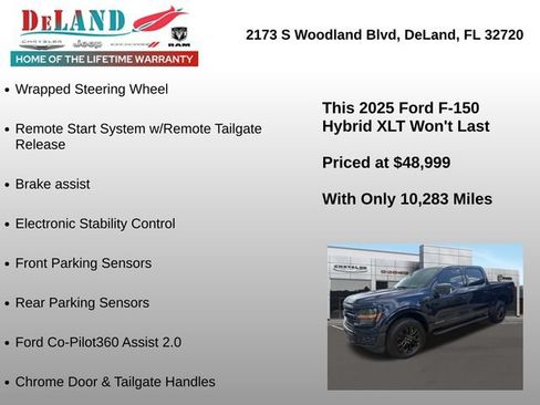 Used 2025 Ford F150 XLT w/ Equipment Group 302A MID AWD/4WD image 5