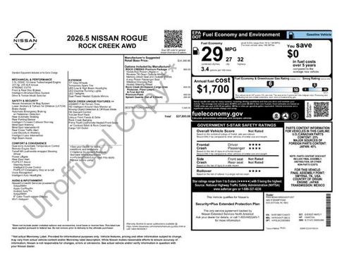 New 2026 Nissan Rogue SV w/ Rock Creek Premium Package AWD/4WD image 11