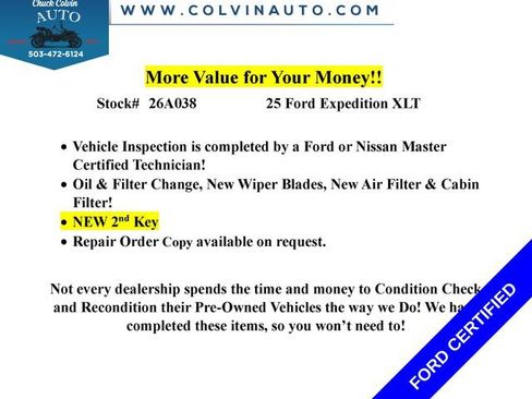 Certified 2025 Ford Expedition Active AWD/4WD image 2
