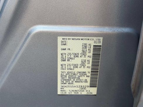 Used 2020 Nissan Murano SL w/ Moonroof Package AWD/4WD image 18