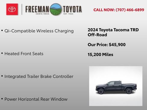 Used 2024 Toyota Tacoma TRD Off-Road w/ TRD Off Road Upgrade Package AWD/4WD image 12