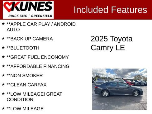 Used 2025 Toyota Camry LE image 2