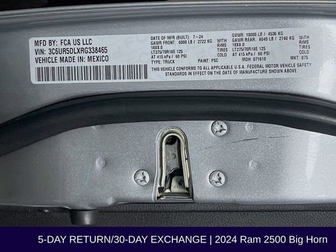 Used 2024 RAM 2500 Big Horn image 33
