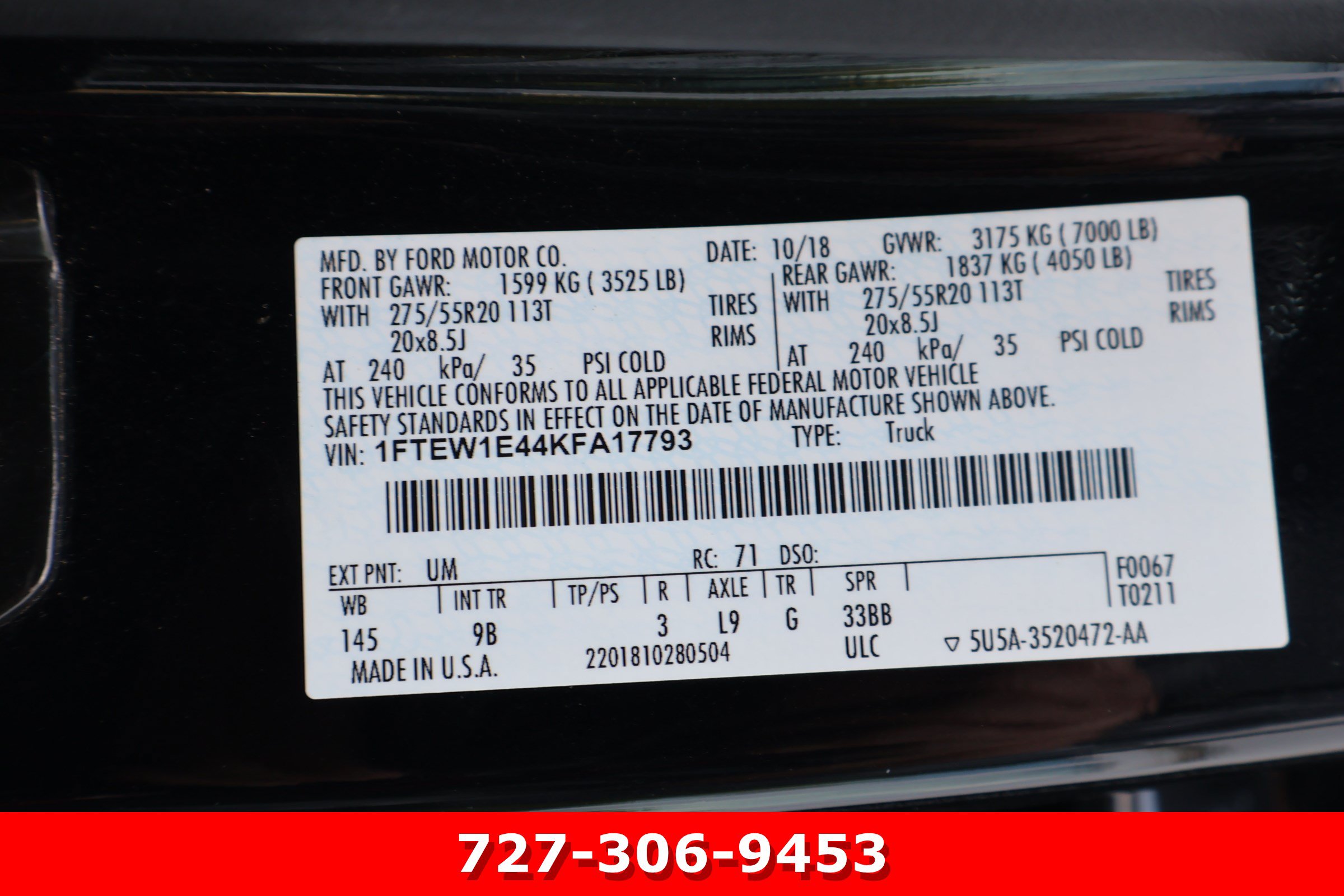 Used 2019 Ford F150 Platinum w/ Equipment Group 701A Luxury AWD/4WD image 28