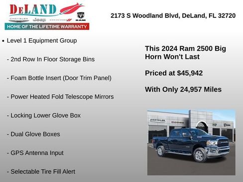 Used 2024 RAM 2500 Big Horn w/ Bed Utility Group image 6