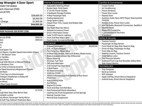New 2026 Jeep Wrangler Sport image 3