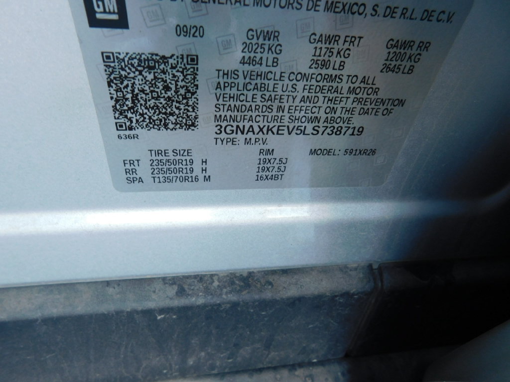 Used 2020 Chevrolet Equinox LT w/ Sport Edition FWD image 9