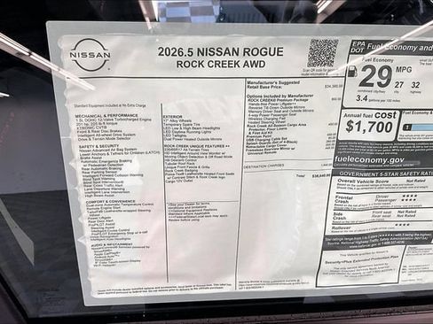New 2026 Nissan Rogue SV w/ Rock Creek Premium Package AWD/4WD image 39