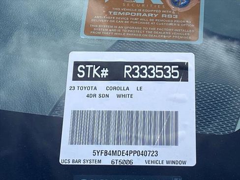 Certified 2023 Toyota Corolla LE w/ Carpet Mat Package (TMS) FWD image 38
