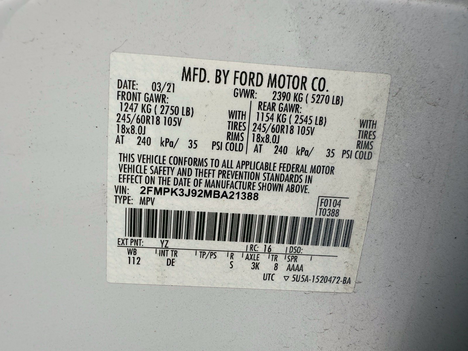Used 2021 Ford Edge SEL FWD image 16