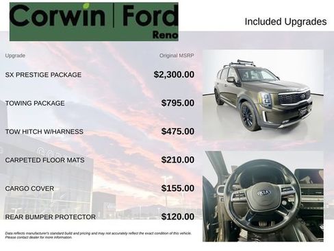 Used 2020 Kia Telluride SX w/ SX Prestige Package AWD/4WD image 3