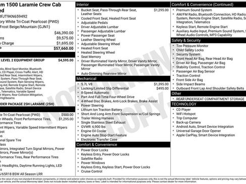 Used 2019 RAM 1500 Laramie AWD/4WD image 39
