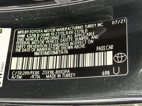 Certified 2021 Toyota C-HR XLE FWD image 30