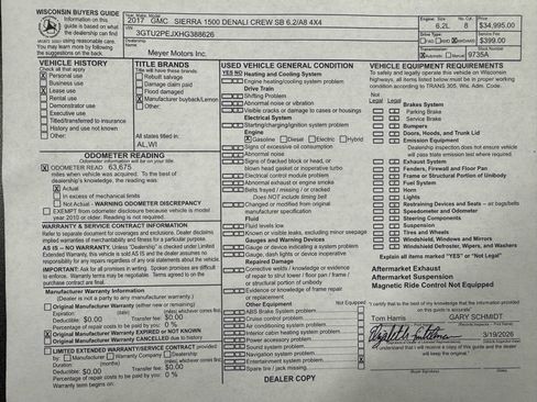 Used 2017 GMC Sierra 1500 Denali w/ Denali Ultimate Package image 31