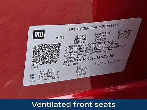 Used 2024 Chevrolet Traverse RS w/ LPO, Floor Liner Package image 31