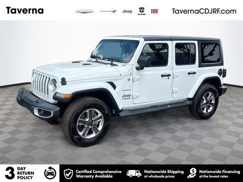 Used 2022 Jeep Wrangler Unlimited Sahara w/ LED Lighting Group AWD/4WD image 1