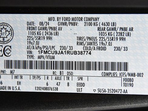 Used 2024 Ford Escape Platinum AWD/4WD image 16