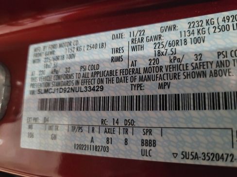 Used 2022 Lincoln Corsair AWD w/ Equipment Group 101A image 33