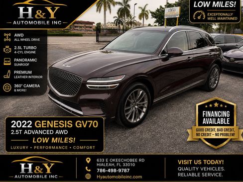 Used 2022 Genesis GV70 2.5T w/ Advanced Package AWD/4WD image 1