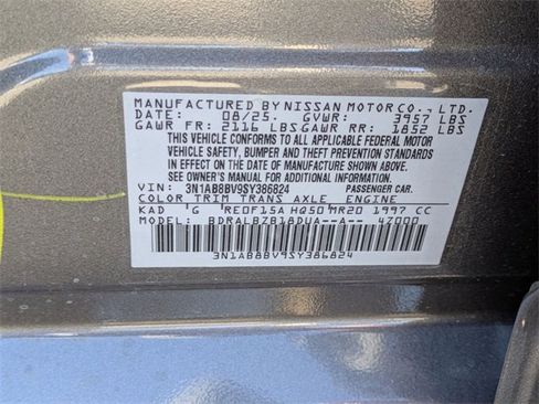 New 2025 Nissan Sentra S image 31