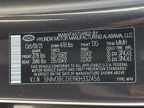 Certified 2024 Hyundai Tucson SEL AWD/4WD image 28
